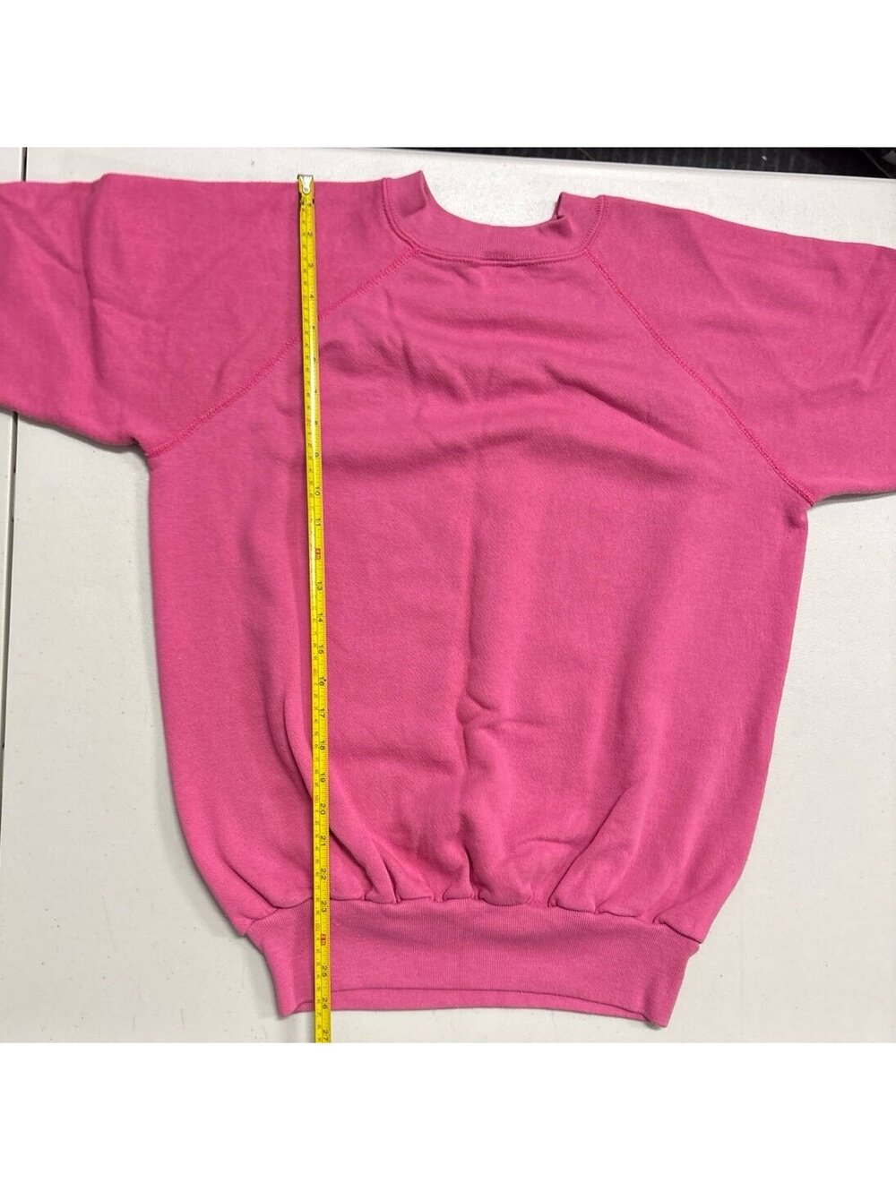 Vintage 80s Coquette Geese Ribbon Bow Crewneck Sweatshirt Pink X-Large USA - Picture 5 of 5